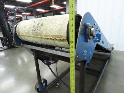 New London Engineering 28"x 8' 7" Portable Incline Conveyor 24"Cleated Belt 115V