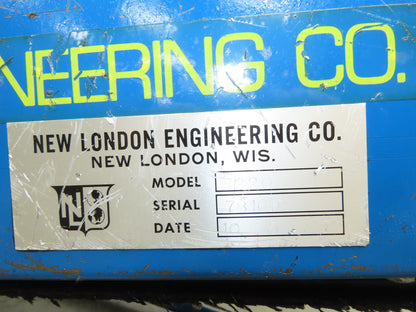 New London Engineering 28"x 8' 7" Portable Incline Conveyor 24"Cleated Belt 115V