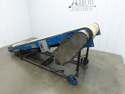 New London Engineering 28"x 8' 7" Portable Incline Conveyor 24"Cleated Belt 115V