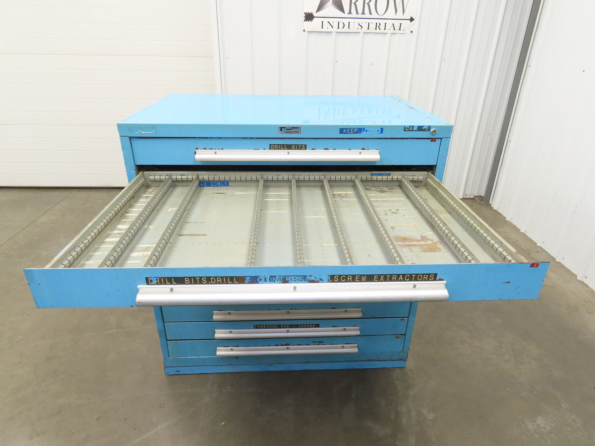 Nu-Era Tool Storage Cabinet Modular 10x 4" Drawer 45x28x46" Stanley Vidmar Lista