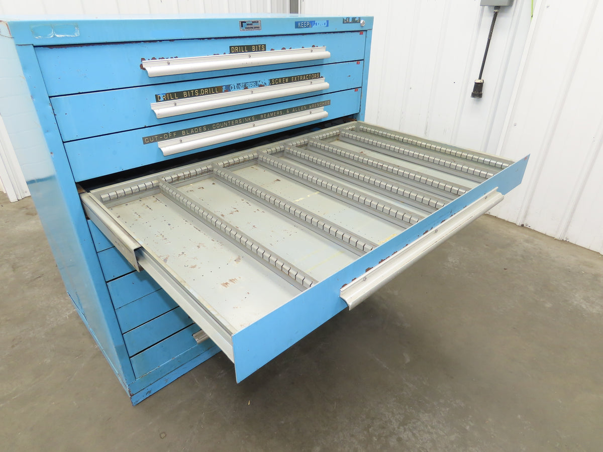 Nu-Era Tool Storage Cabinet Modular 10x 4" Drawer 45x28x46" Stanley Vidmar Lista