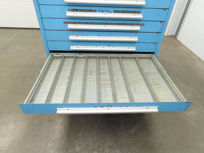 Nu-Era Tool Storage Cabinet Modular 10x 4" Drawer 45x28x46" Stanley Vidmar Lista