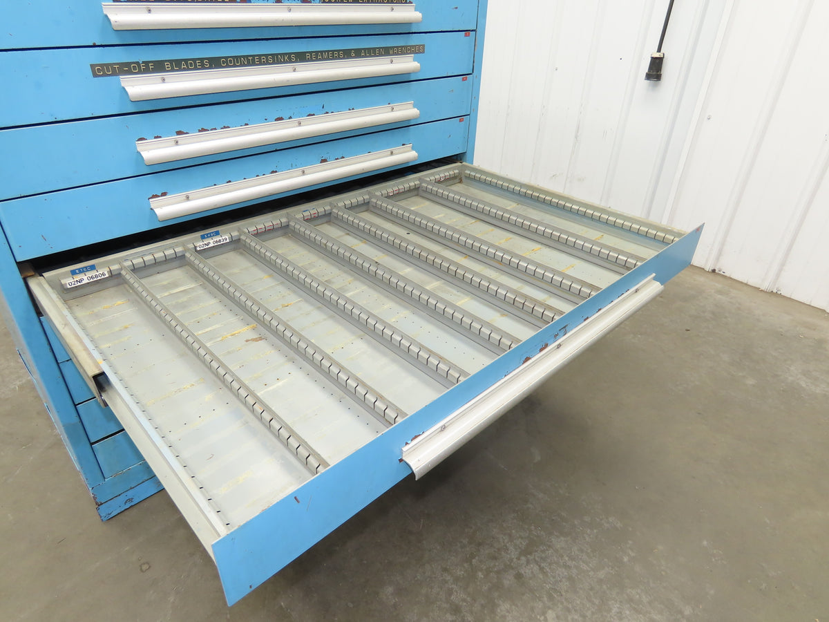 Nu-Era Tool Storage Cabinet Modular 10x 4" Drawer 45x28x46" Stanley Vidmar Lista