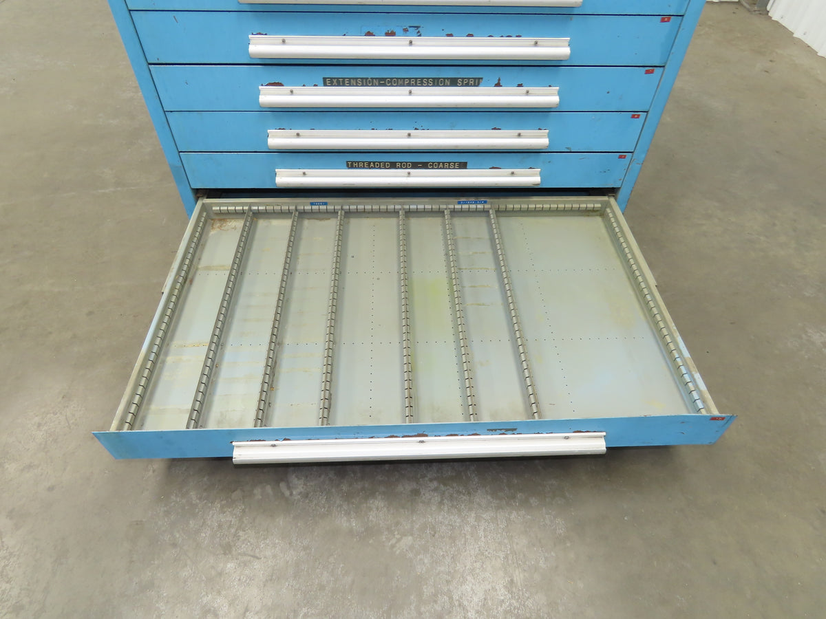 Nu-Era Tool Storage Cabinet Modular 10x 4" Drawer 45x28x46" Stanley Vidmar Lista