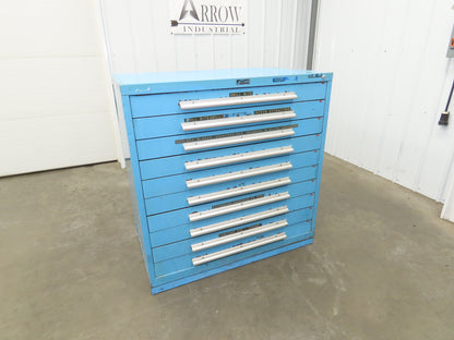 Nu-Era Tool Storage Cabinet Modular 10x 4" Drawer 45x28x46" Stanley Vidmar Lista