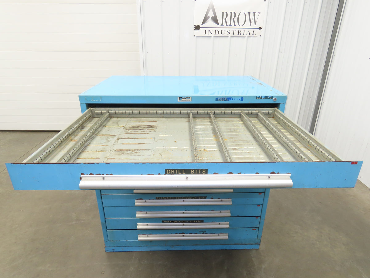 Nu-Era Tool Storage Cabinet Modular 10x 4" Drawer 45x28x46" Stanley Vidmar Lista
