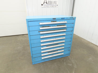 Nu-Era Tool Storage Cabinet Modular 10x 4" Drawer 45x28x46" Stanley Vidmar Lista