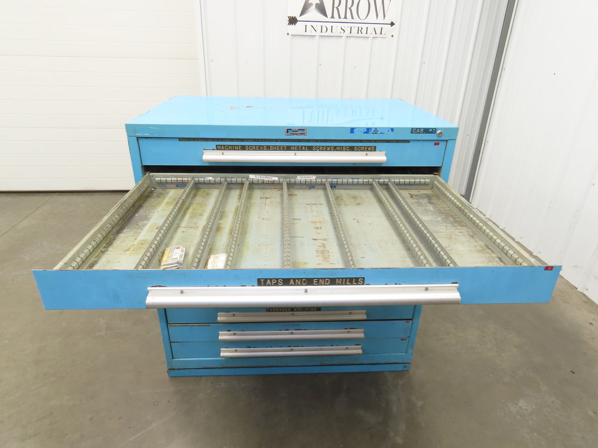 Nu-Era Tool Storage Cabinet Modular 10x 4" Drawer 45x28x46" Stanley Vidmar Lista