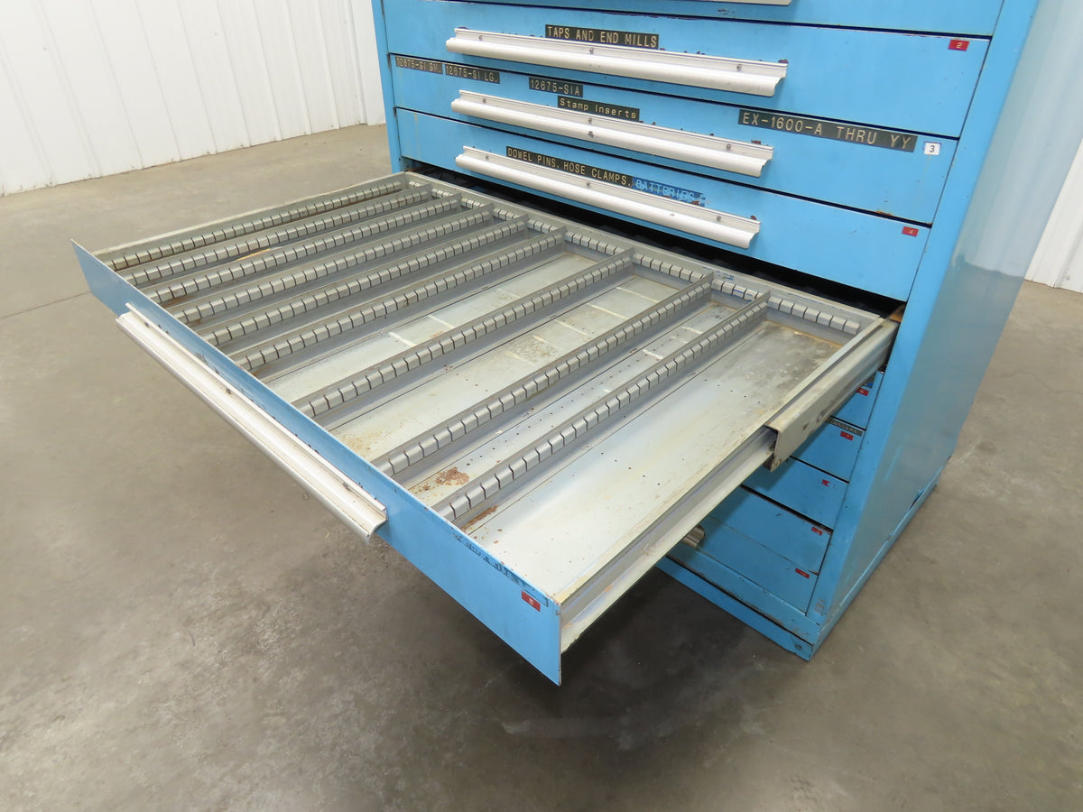 Nu-Era Tool Storage Cabinet Modular 10x 4" Drawer 45x28x46" Stanley Vidmar Lista