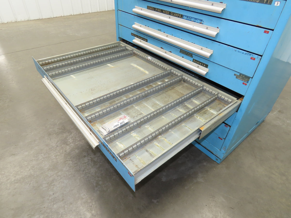 Nu-Era Tool Storage Cabinet Modular 10x 4" Drawer 45x28x46" Stanley Vidmar Lista