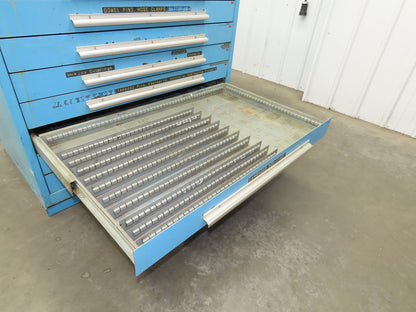 Nu-Era Tool Storage Cabinet Modular 10x 4" Drawer 45x28x46" Stanley Vidmar Lista