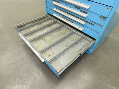 Nu-Era Tool Storage Cabinet Modular 10x 4" Drawer 45x28x46" Stanley Vidmar Lista