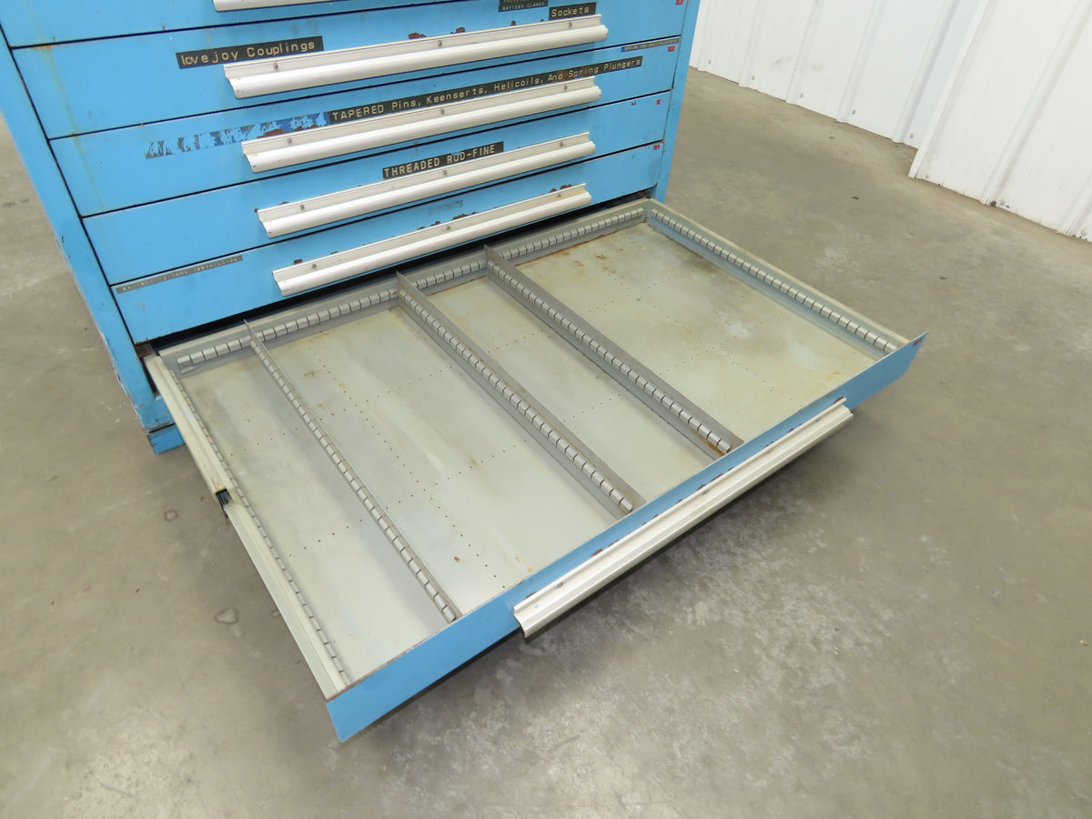 Nu-Era Tool Storage Cabinet Modular 10x 4" Drawer 45x28x46" Stanley Vidmar Lista