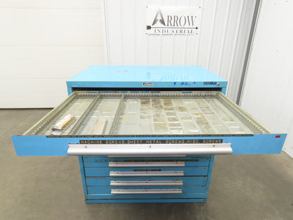Nu-Era Tool Storage Cabinet Modular 10x 4" Drawer 45x28x46" Stanley Vidmar Lista