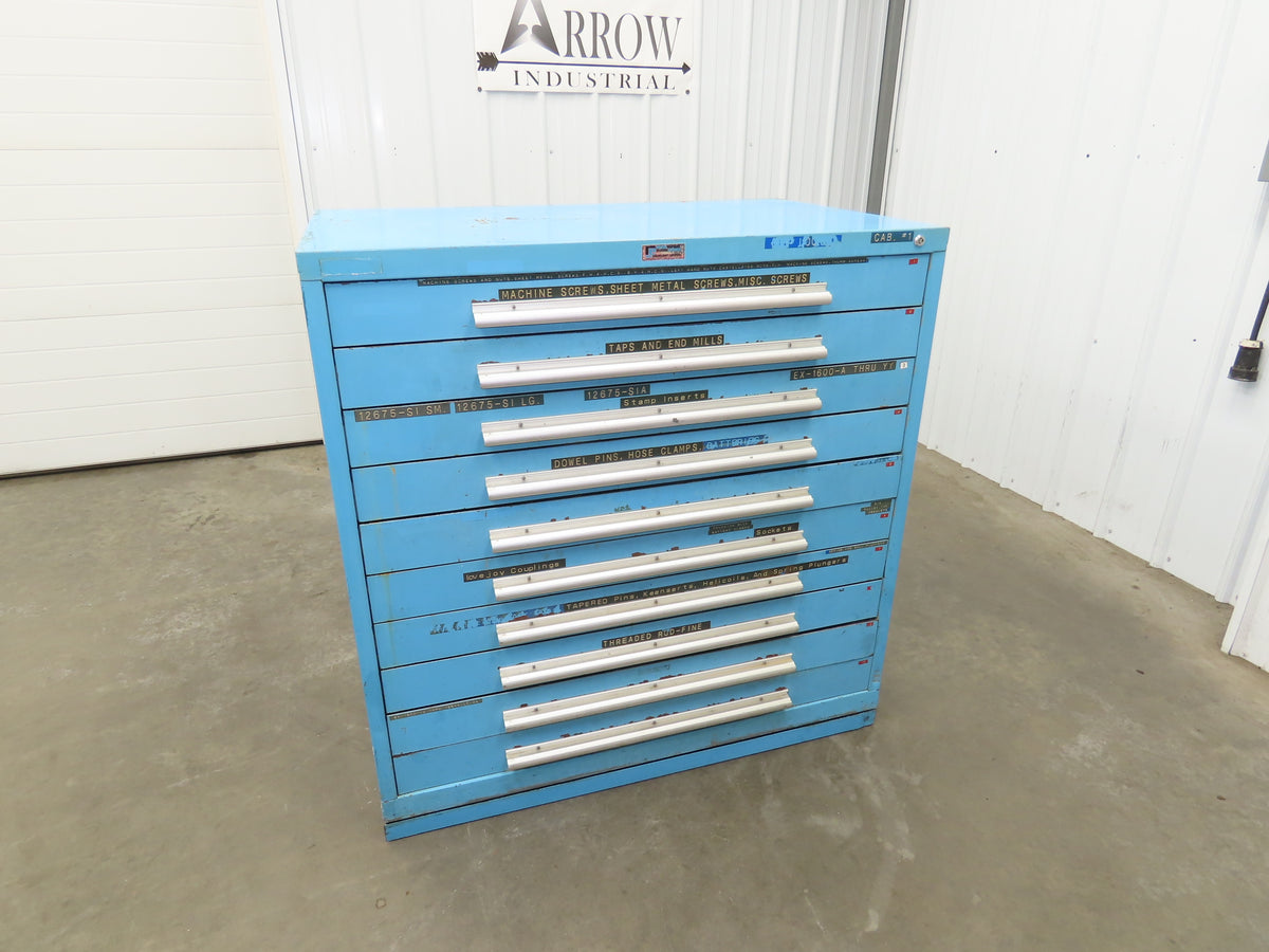 Nu-Era Tool Storage Cabinet Modular 10x 4" Drawer 45x28x46" Stanley Vidmar Lista