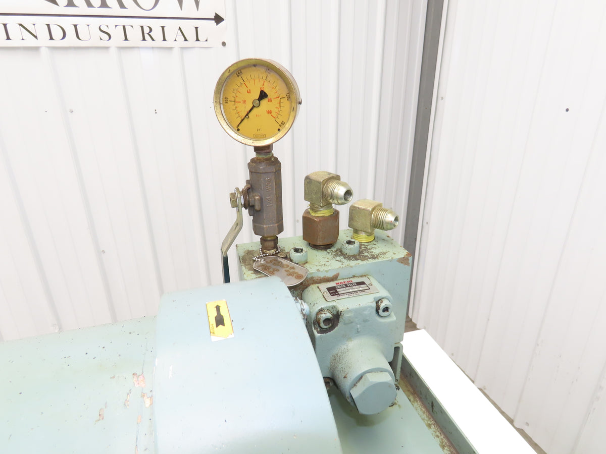 Nachi UVC-1A-A3-2.2-4 Hydraulic Power Unit 50L 7gpm 480V Uni-Pump VDC-1B-1A3-20