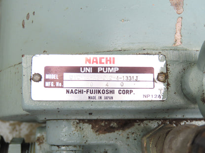 Nachi UVC-1A-A3-2.2-4 Hydraulic Power Unit 50L 7gpm 480V Uni-Pump VDC-1B-1A3-20