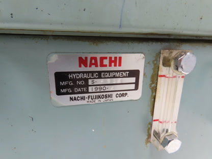 Nachi UVC-1A-A3-2.2-4 Hydraulic Power Unit 50L 7gpm 480V Uni-Pump VDC-1B-1A3-20