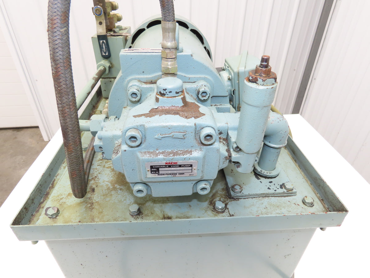 Nachi UVC-1A-A3-2.2-4 Hydraulic Power Unit 50L 7gpm 480V Uni-Pump VDC-1B-1A3-20