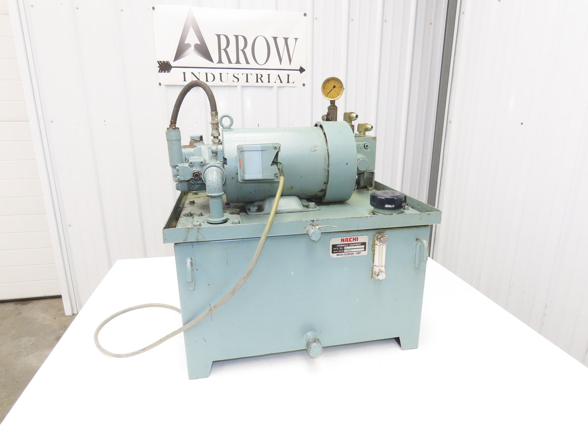 Nachi UVC-1A-A3-2.2-4 Hydraulic Power Unit 50L 7gpm 480V Uni-Pump VDC-1B-1A3-20