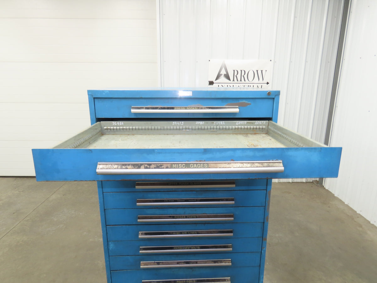 Nu-Era Modular Tool Storage Cabinet 11 Drawer 45x28x61" Stanley Vidmar