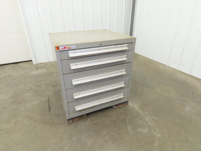 Lyon Under Bench Tool Cabinet 5 Drawer 28x30x32" Lista Stanley Vidmar Storage
