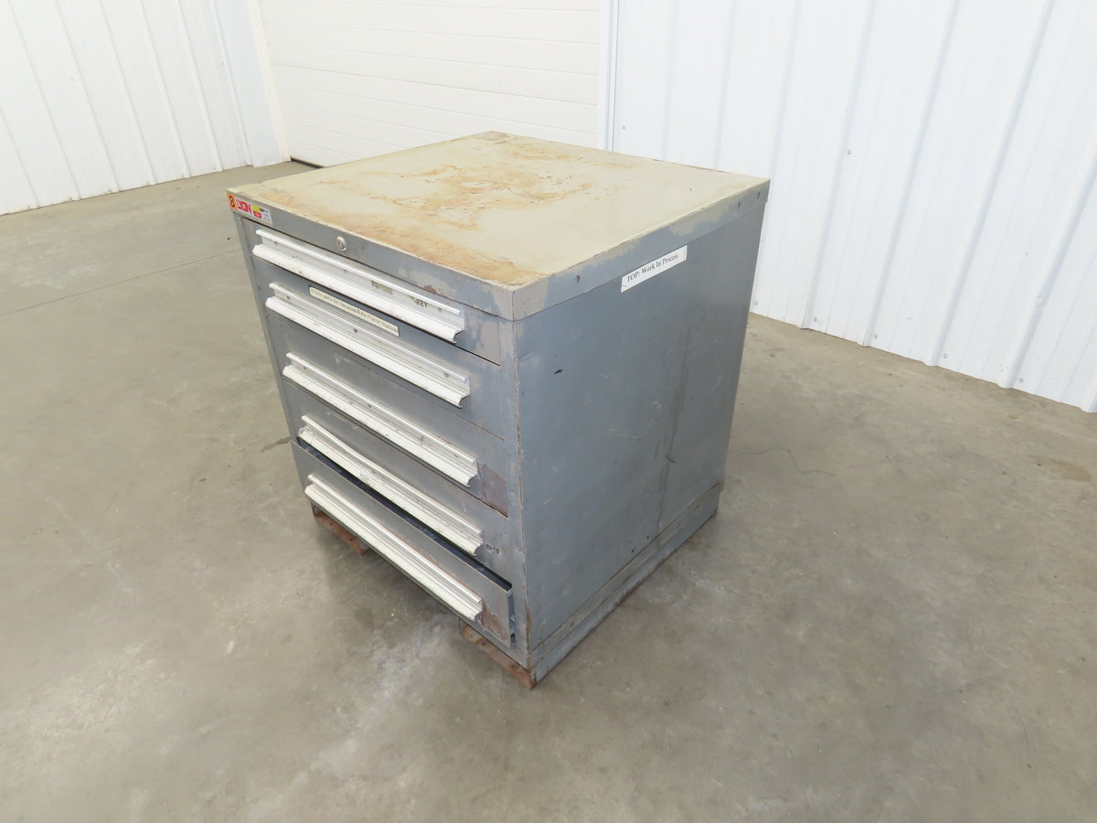 Lyon Under Bench Tool Cabinet 5 Drawer 28x30x32" Lista Stanley Vidmar Storage