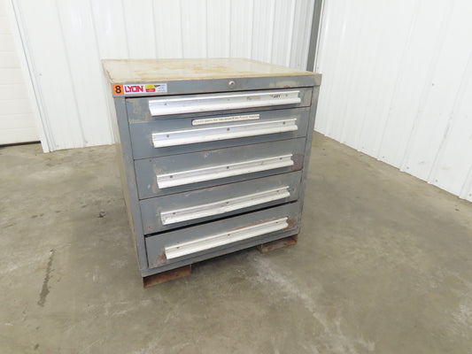 Lyon Under Bench Tool Cabinet 5 Drawer 28x30x32" Lista Stanley Vidmar Storage