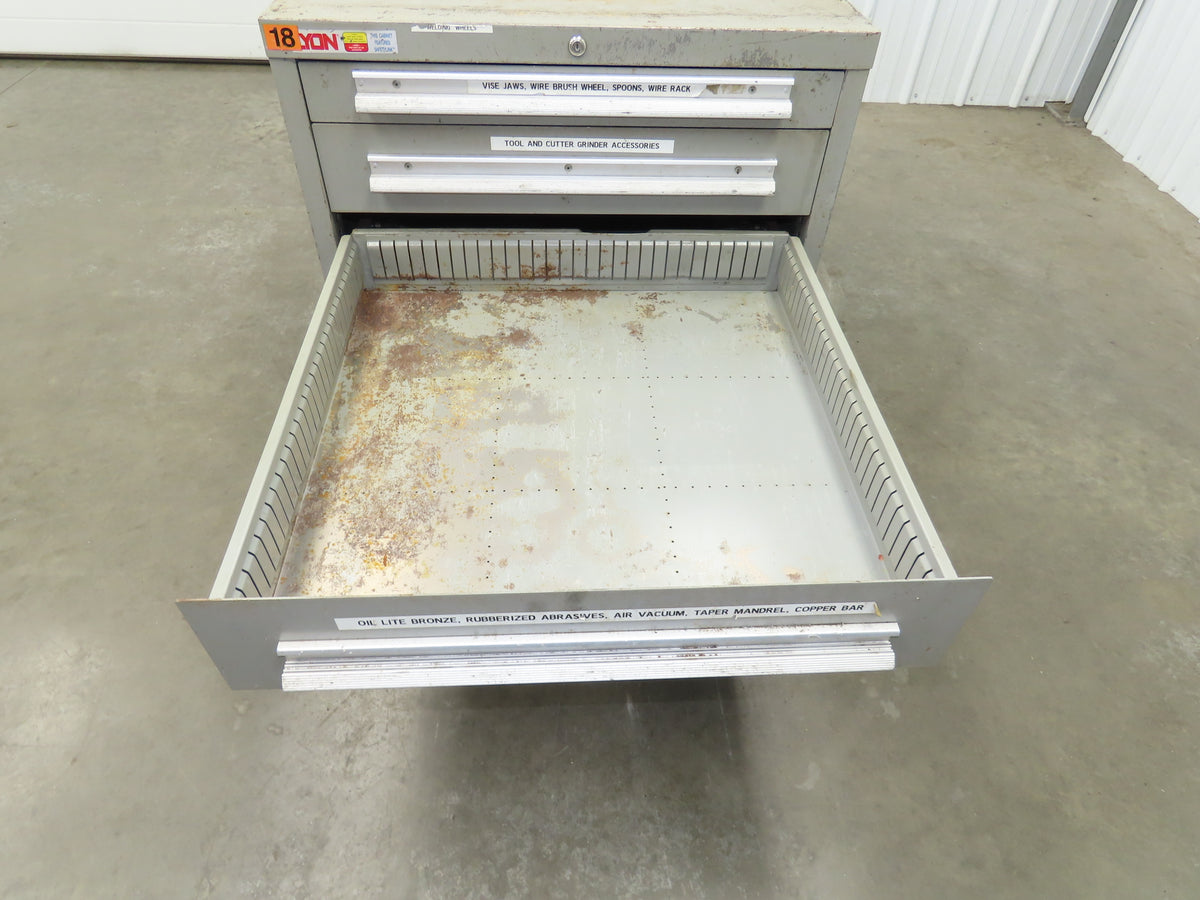 Lyon Under Bench Tool Cabinet 5 Drawer 28x30x32" Lista Stanley Vidmar Storage