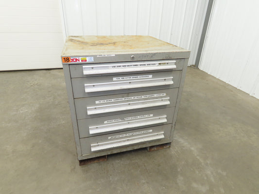 Lyon Under Bench Tool Cabinet 5 Drawer 28x30x32" Lista Stanley Vidmar Storage