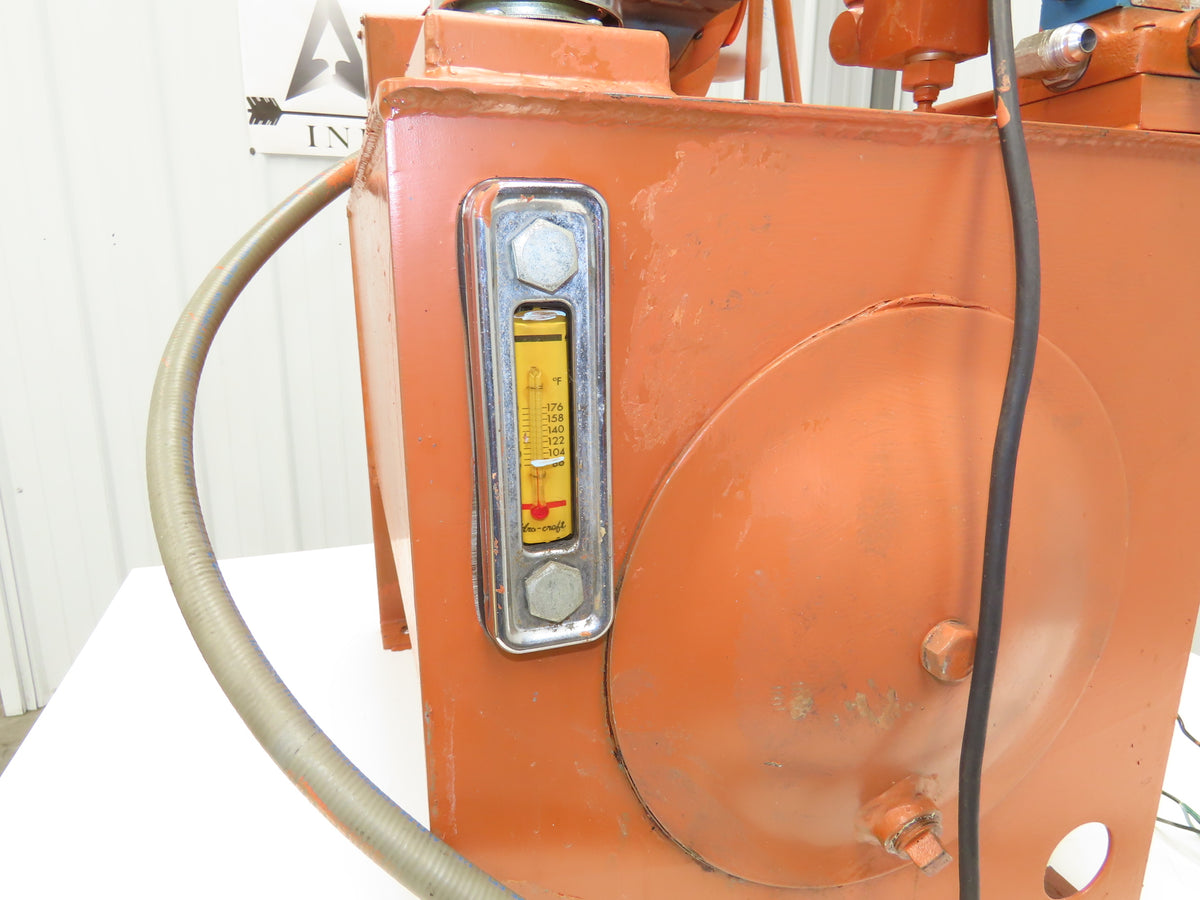 Vickers V101P2P1A20 Hydraulic Power Unit 20 Gal 3GPM 5Hp 230/460V 2500 PSI
