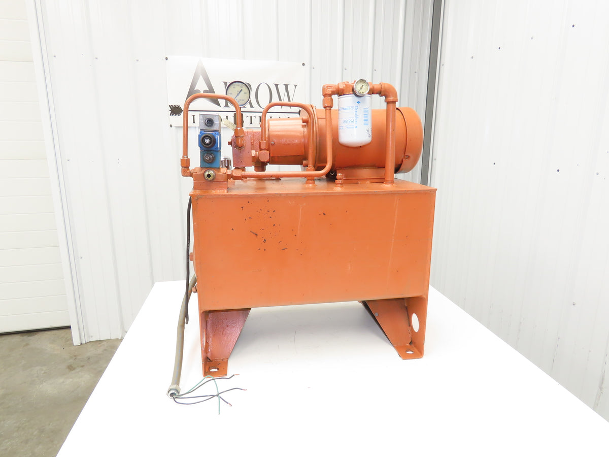 Vickers V101P2P1A20 Hydraulic Power Unit 20 Gal 3GPM 5Hp 230/460V 2500 PSI