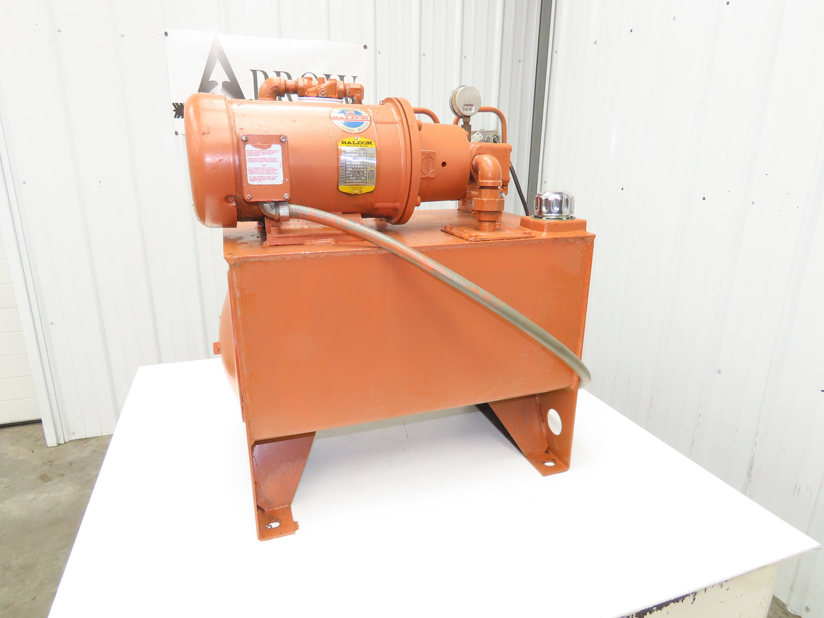 Vickers V101P2P1A20 Hydraulic Power Unit 20 Gal 3GPM 5Hp 230/460V 2500 PSI