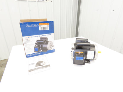 Smith+Jones D563S2C AC Motor 3Hp 3600rpm 230V 1Ph 56C ODP 57340