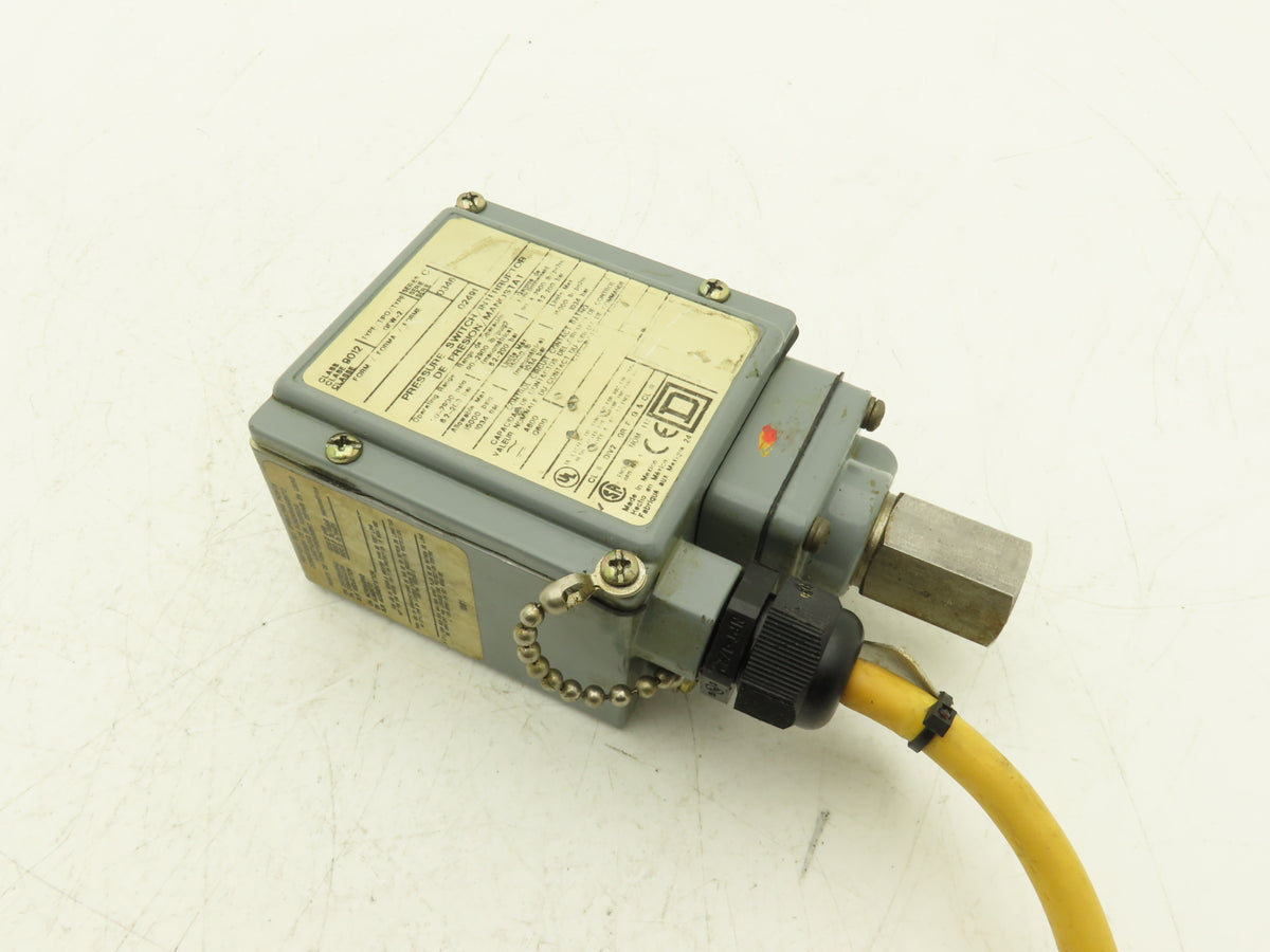 Square D GFW-2 Pressure Switch 90-2900 PSI Class 9012 600VAC