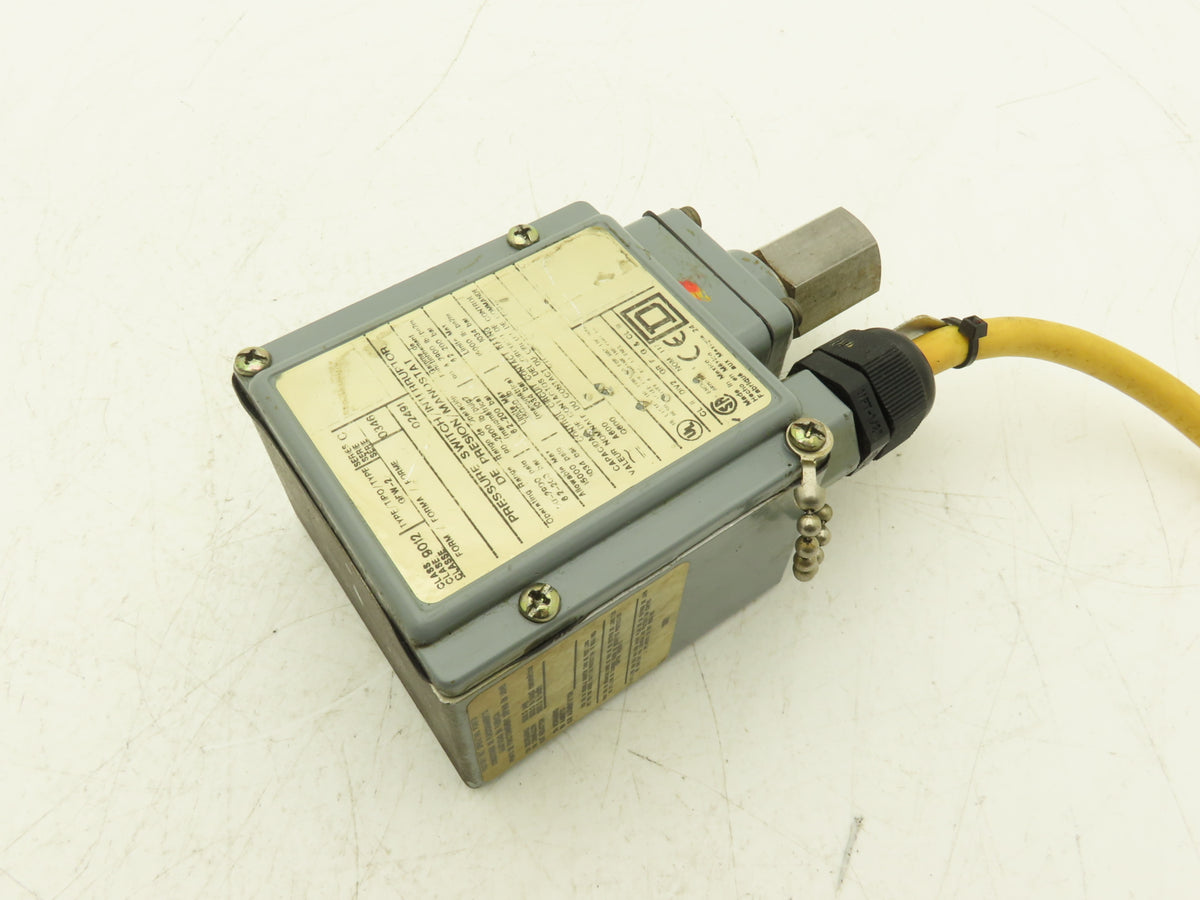 Square D GFW-2 Pressure Switch 90-2900 PSI Class 9012 600VAC