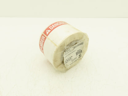 Brady THTEL-184-483-1-DA 3" DANGER Label Roll Preprinted Header Glossy Y476863