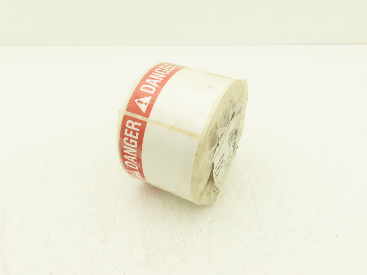 Brady THTEL-184-483-1-DA 3" DANGER Label Roll Preprinted Header Glossy Y476863
