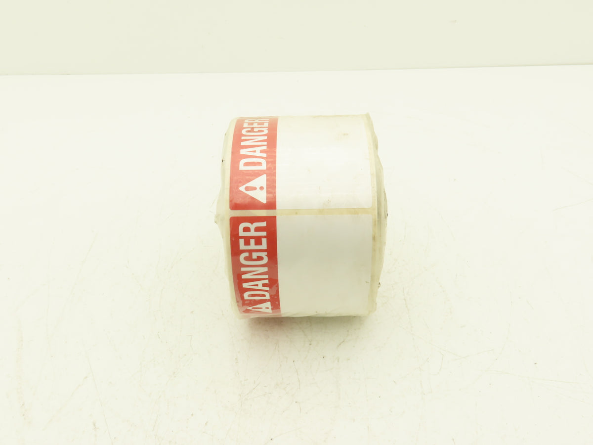 Brady THTEL-184-483-1-DA 3" DANGER Label Roll Preprinted Header Glossy Y476863