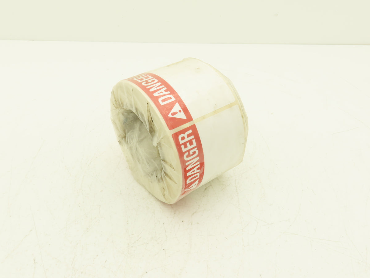 Brady THTEL-184-483-1-DA 3" DANGER Label Roll Preprinted Header Glossy Y476863
