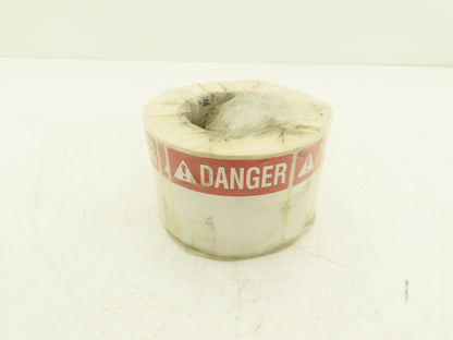 Brady THTEL-184-483-1-DA 3" DANGER Label Roll Preprinted Header Glossy Y476863