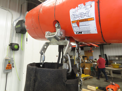 CM Lodestar J2 1/2 Ton 1000lb Electric Chain Hoist 20' Lift 2-Spd 32/10 FPM 480V