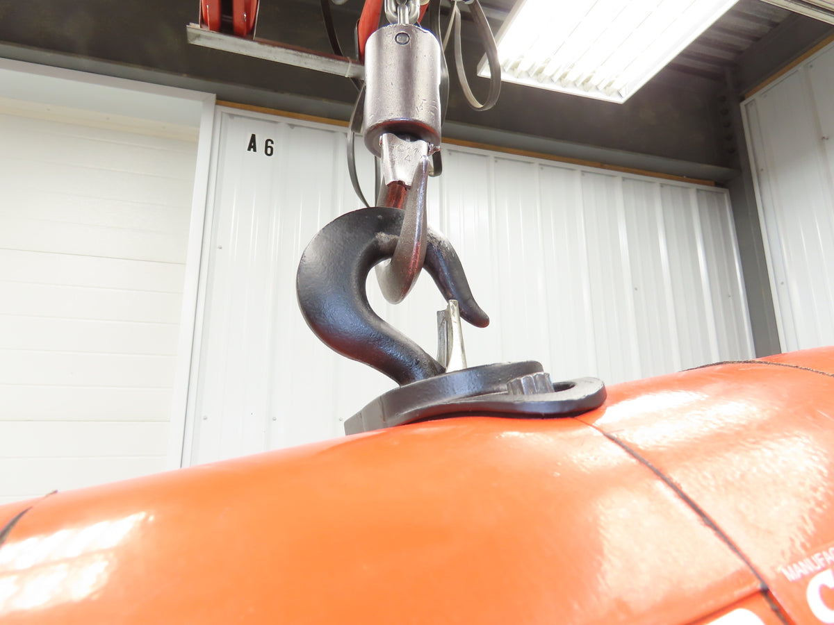 CM Lodestar J2 1/2 Ton 1000lb Electric Chain Hoist 20' Lift 2-Spd 32/10 FPM 480V