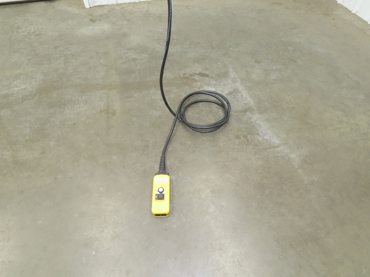CM Lodestar J2 1/2 Ton 1000lb Electric Chain Hoist 20' Lift 2-Spd 32/10 FPM 480V