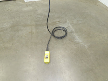 CM Lodestar J2 1/2 Ton 1000lb Electric Chain Hoist 20' Lift 2-Spd 32/10 FPM 480V