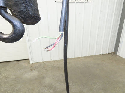 CM Lodestar J2 1/2 Ton 1000lb Electric Chain Hoist 20' Lift 2-Spd 32/10 FPM 480V