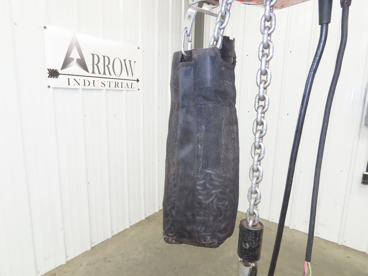 CM Lodestar J2 1/2 Ton 1000lb Electric Chain Hoist 20' Lift 2-Spd 32/10 FPM 480V