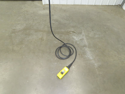 CM Lodestar J2 1/2 Ton 1000lb Electric Chain Hoist 20' Lift 2-Spd 32/10 FPM 480V