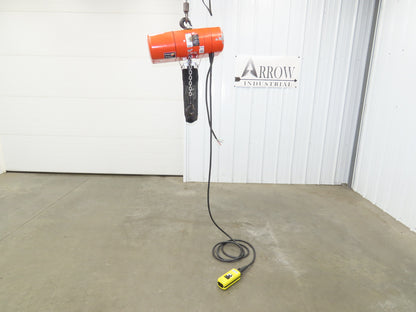 CM Lodestar J2 1/2 Ton 1000lb Electric Chain Hoist 20' Lift 2-Spd 32/10 FPM 480V