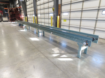 Hytrol 18"x 40' Slider Bed Conveyor 12"Belt 1Hp 230/460V 3PH Center Drive 67FPM